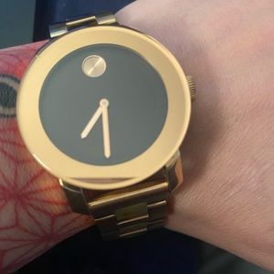 Movado bold rose gold women’s watch.